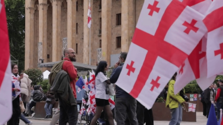 final demonstrations before the vote on the law on foreign influence