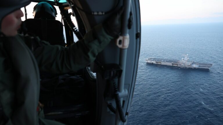 how the French aircraft carrier prepares for possible confrontations