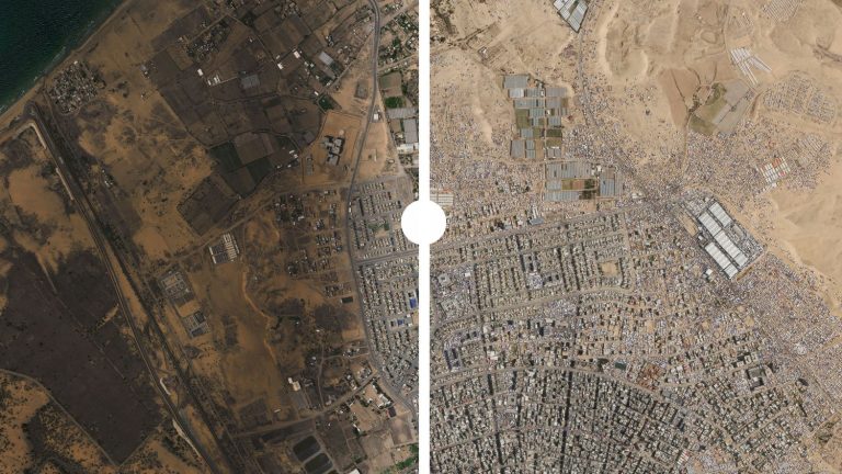 how the city of Rafah is “compressed from all sides” as Israel prepares to launch an offensive there