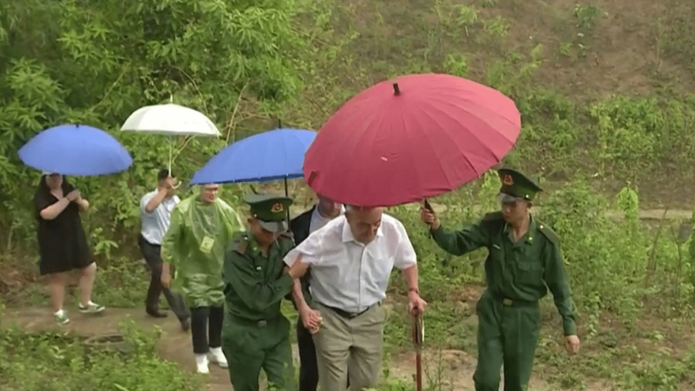 in Dien Bien Phu, the last French veterans invited to commemorate the battle, 70 years later