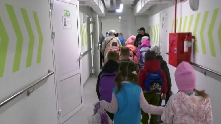 in Kharkiv, an underground school