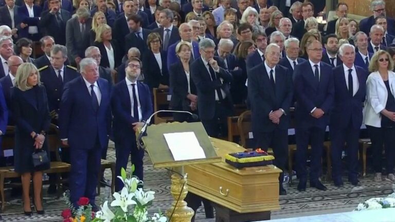 many political figures present at the funeral of Jean-Claude Gaudin