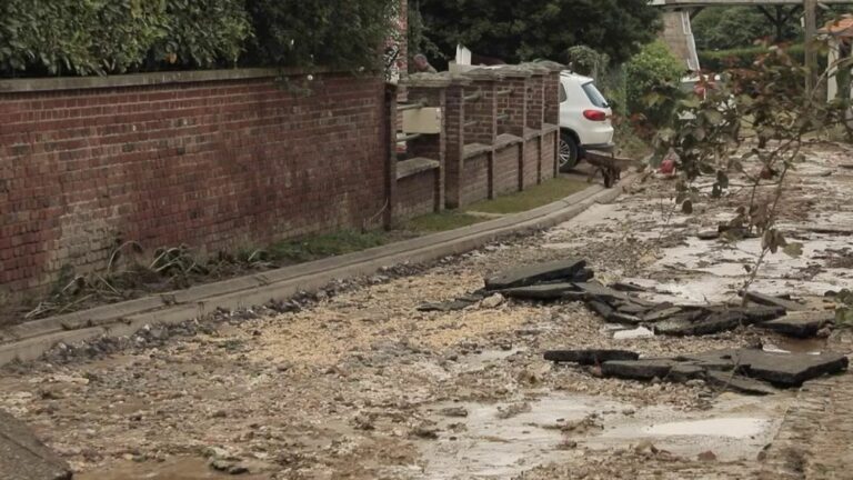 residents facing the damage of mudslides