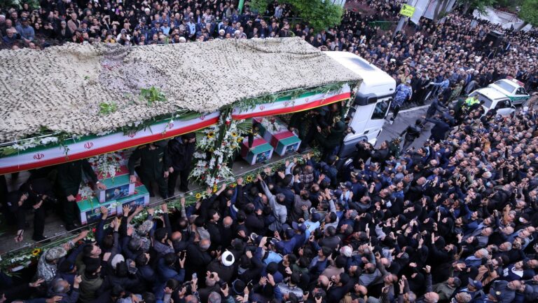 the funeral of President Ebrahim Raïssi celebrated in the presence of leaders of Hamas and Hezbollah