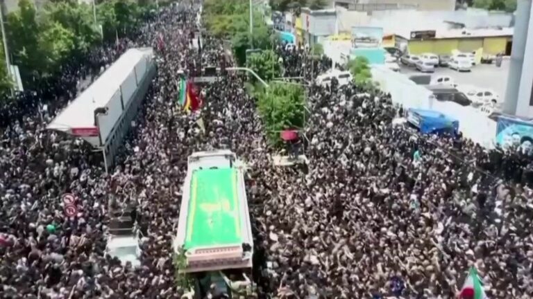 the president’s funeral took place in Tehran