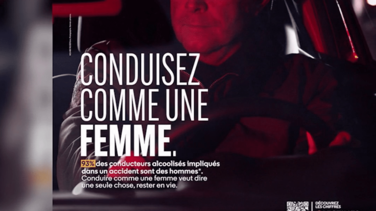 to limit accidents, an association invites people to “drive like a woman”