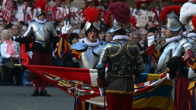 young recruits prepare to join the Pope’s army at the Vatican