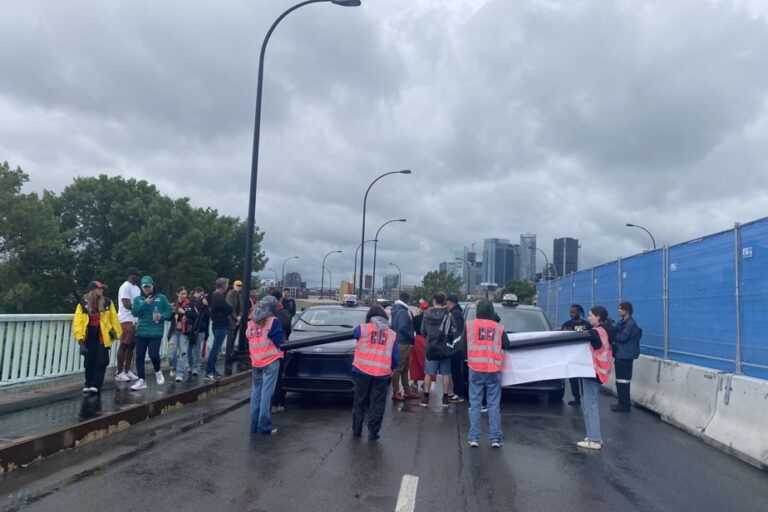 Canadian Grand Prix |  The Concorde Bridge briefly blocked by climate activists