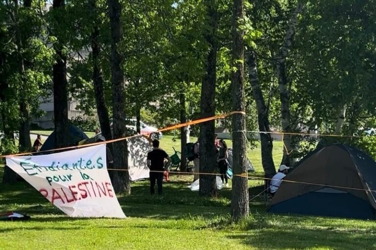 A pro-Palestinian encampment was dismantled at Laval University