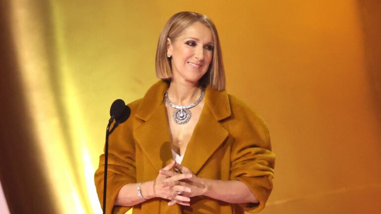 Anne-Claire Coudray met Céline Dion exclusively for TF1