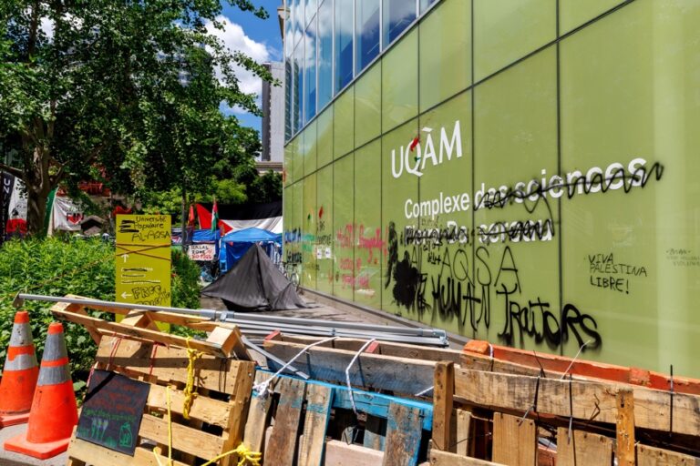 Camp at UQAM |  Pro-Palestinian demonstrators will pack up on Thursday