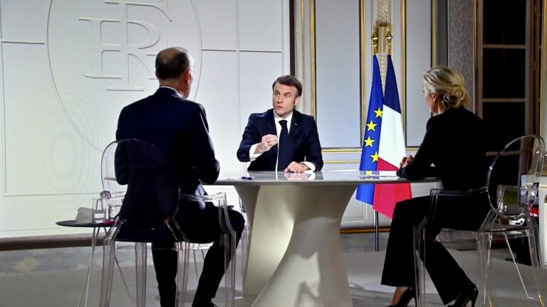 Can Emmanuel Macron speak on television, three days before the election, without his speaking time being counted?