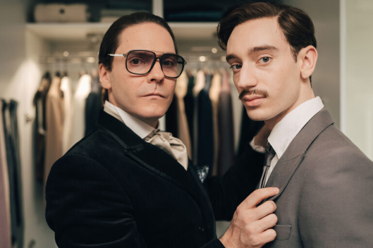 Daniel Brühl and Théodore Pellerin |  A fascinating duo in Becoming Karl Lagerfeld