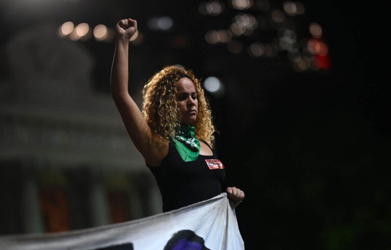 Demonstrations against an anti-abortion text presented to Congress in Brazil