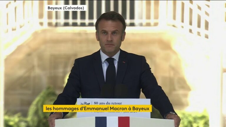 Emmanuel Macron speaks from Bayeux, follow his speech