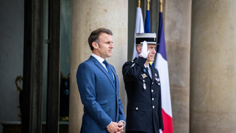 Emmanuel Macron will speak at a press conference late this morning