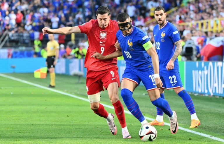 Euro 2024: Kylian Mbappé scores on his return to play after his fracture, but France draws against Poland