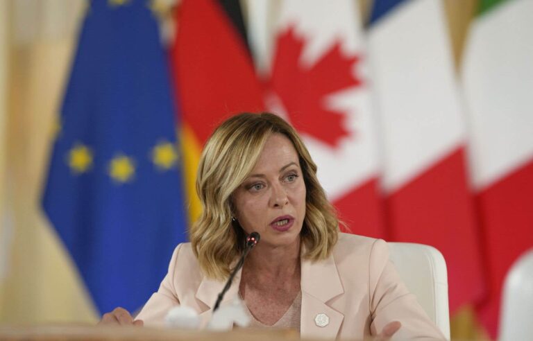 Far-right Italian Prime Minister Giorgia Meloni tries to tone down G7 statement on abortion