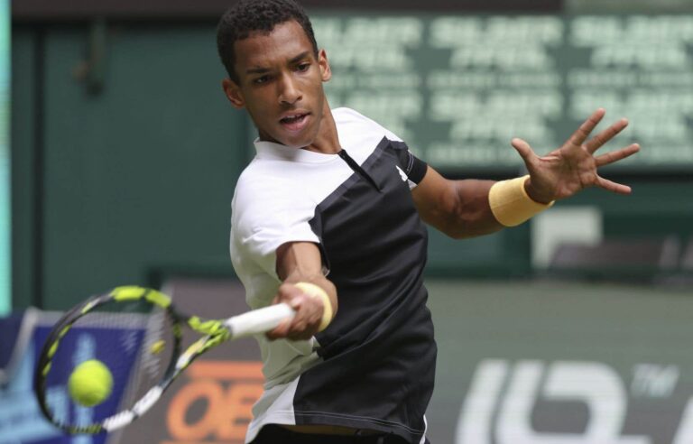 Félix Auger-Aliassime retires against Dominik Köpfer in Halle