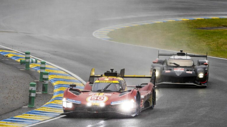 Ferrari retains its title by 14 seconds ahead of Toyota at the end of a 92nd edition disrupted by rain