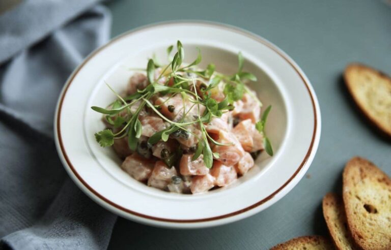 Four seasons trout tartare