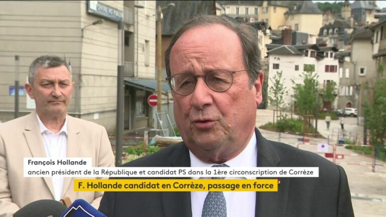 François Hollande justifies his candidacy in Corrèze in the name of the PS by an “exceptional situation” and the rise of the extreme right