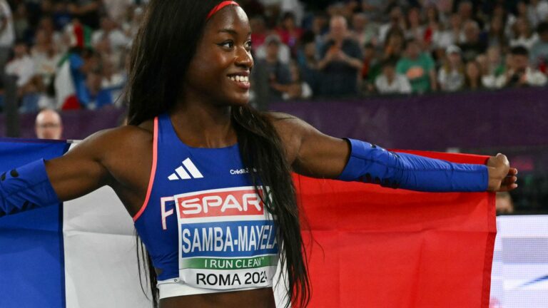 Frenchwoman Cyréna Samba-Mayela wins gold and the best world performance of the year in the 100m hurdles