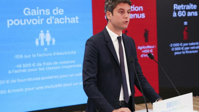 Gabriel Attal calls on the French to “choose” him as Prime Minister in the first round