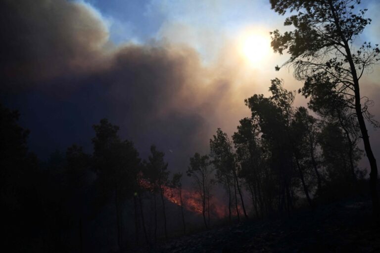 Greece |  Two forest fires burn near Athens