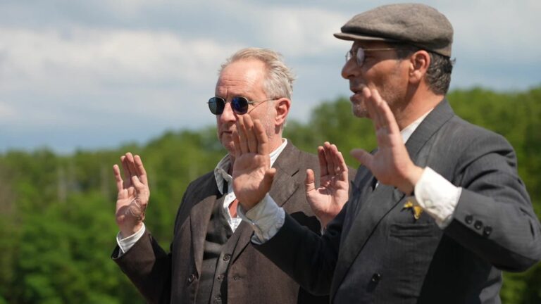 In the Vosges, Benoît Poelvoorde, Audrey Lamy and Elsa Zylberstein are filming “The Good Star” by Pascal Elbé