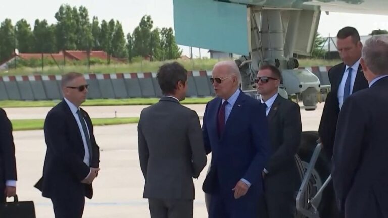 Joe Biden welcomed at Orly by Gabriel Attal, the festivities are launched