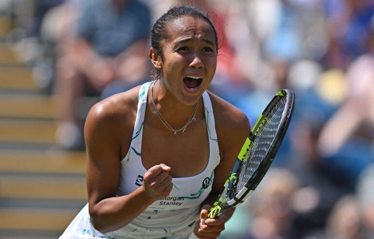 Leylah Annie Fernandez will compete in her first career grass-court final on Saturday at the Rothesay International