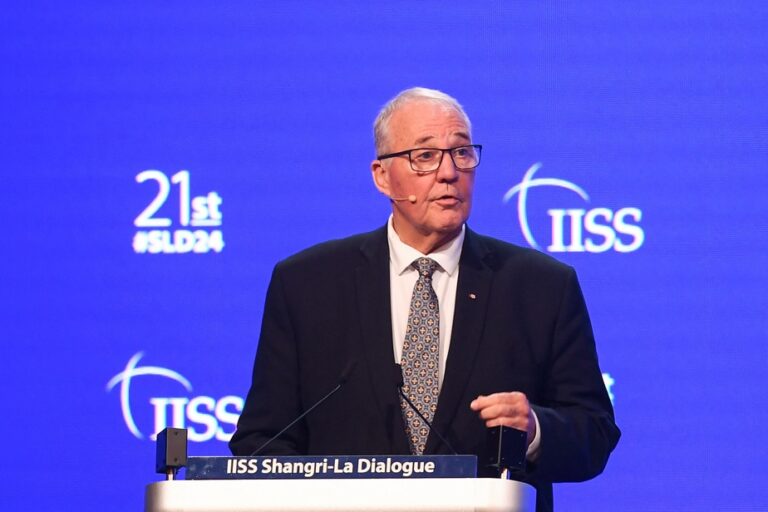 Minister Bill Blair meets his Chinese counterpart in Singapore