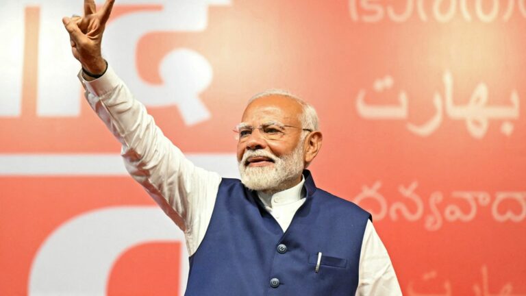 Narendra Modi narrowly re-elected for a third term