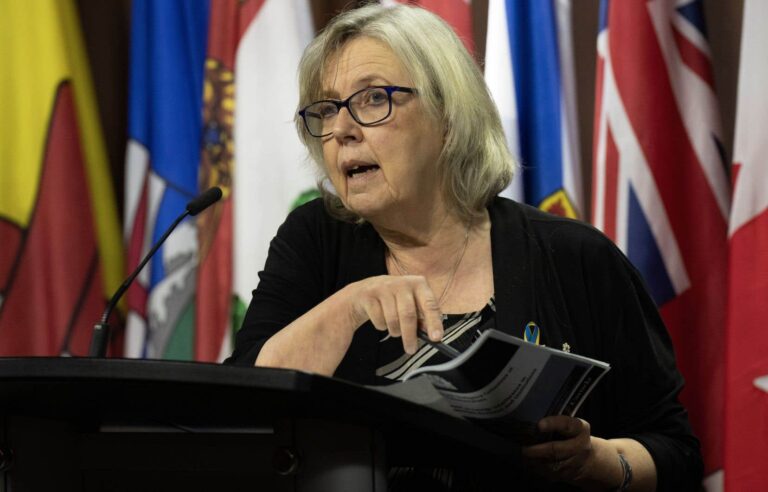 No list of traitorous elected officials in Canada, says Green Party Leader Elizabeth May