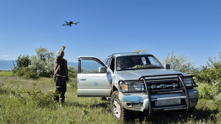 REPORTING.  In Georgia, civilians patrol near the demarcation line to document Russian military movements