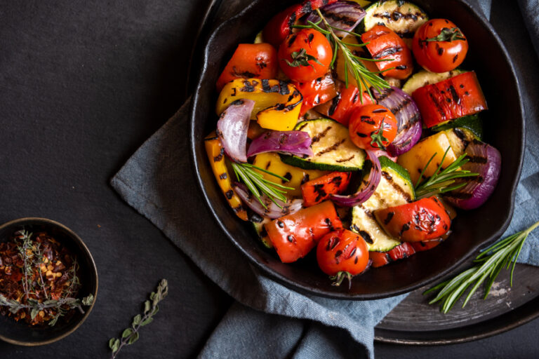 Recipe of the week |  Grilled vegetables and crumble