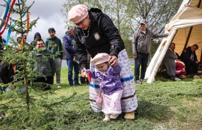 The “first steps ceremony” among the Crees