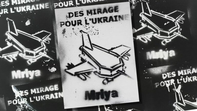 Two men arrested for graffiti supporting Ukraine on the building of the newspaper “Le Figaro” in Paris