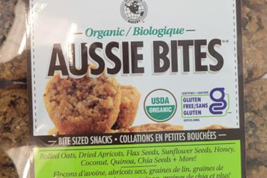 Undeclared presence of gluten |  Organic Aussie Bites Recall