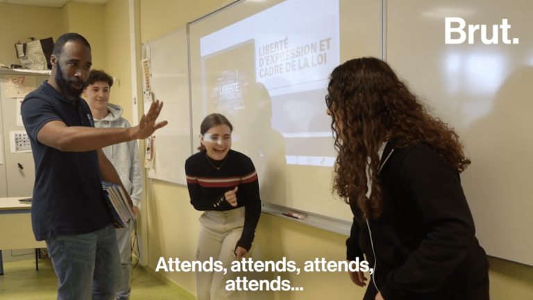 VIDEO.  He organizes workshops against school bullying