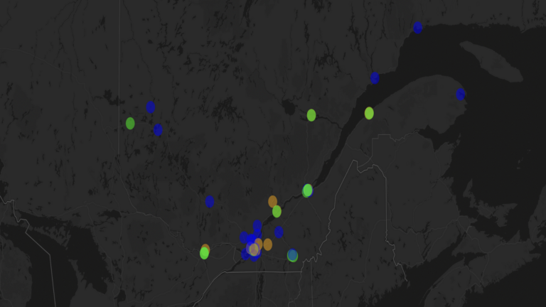 Where are the satellite campuses in Quebec?