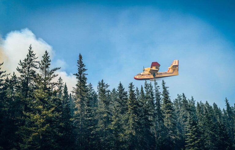 Wildfire burns near Churchill Falls hydroelectric plant