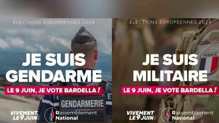 a campaign visual castigated by the boss of the national gendarmerie