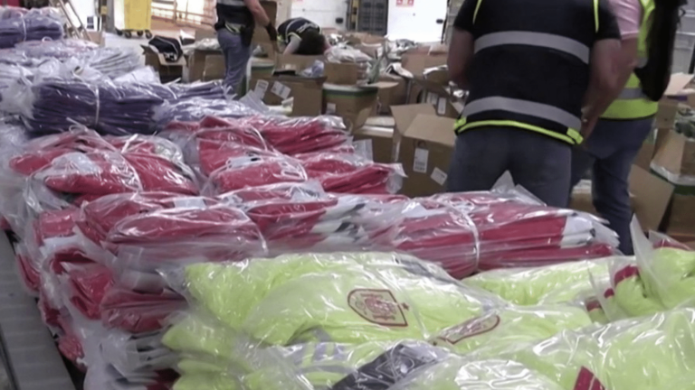 counterfeit football jerseys discovered in Spain