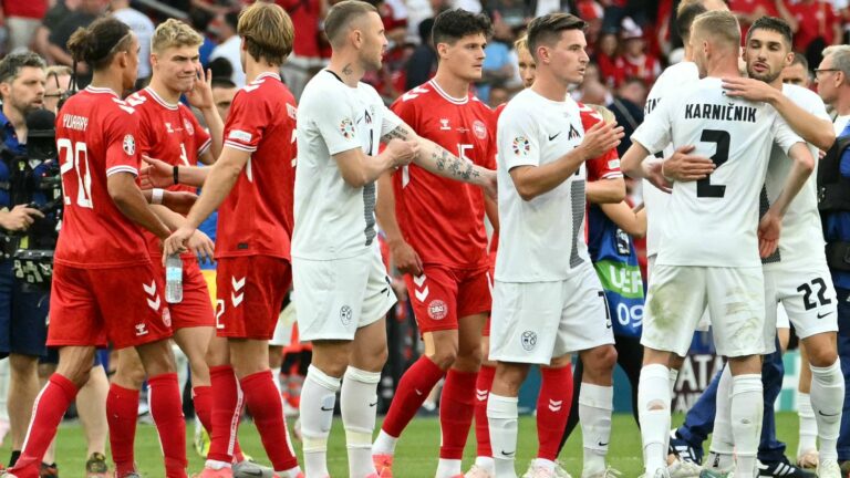 first draw of the tournament between Denmark and Slovenia