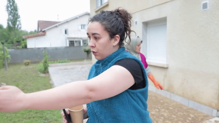 in the Gers, the inhabitants of a village hit by floods