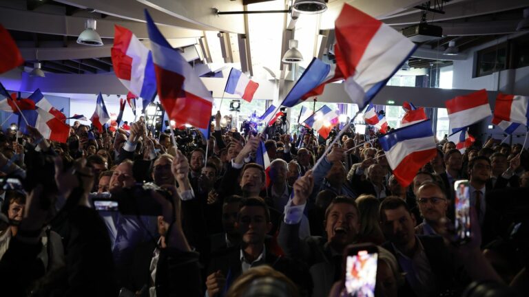 the explosion of joy of RN activists at the announcement of the dissolution of the National Assembly