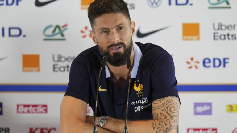 tipped to start on the bench, “it’s a bit of the story of my career”, says Olivier Giroud before his last competition in Blue