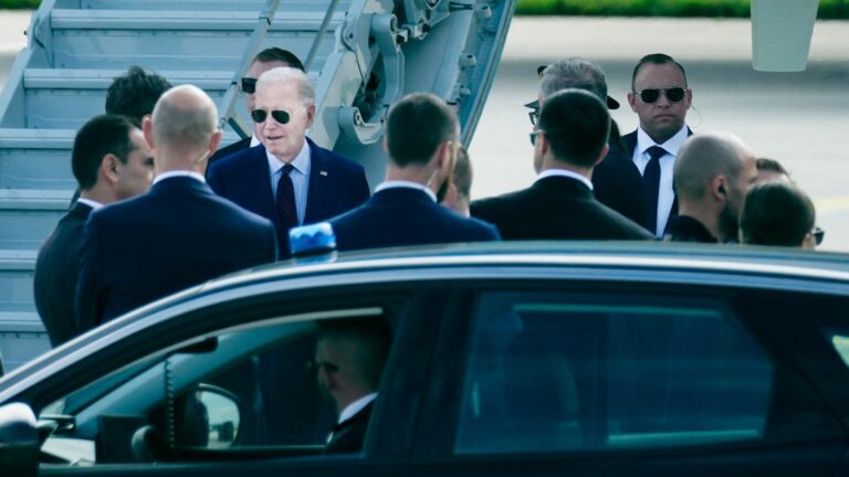 what are the sectors where traffic is disrupted in Ile-de-France because of Joe Biden’s visit?